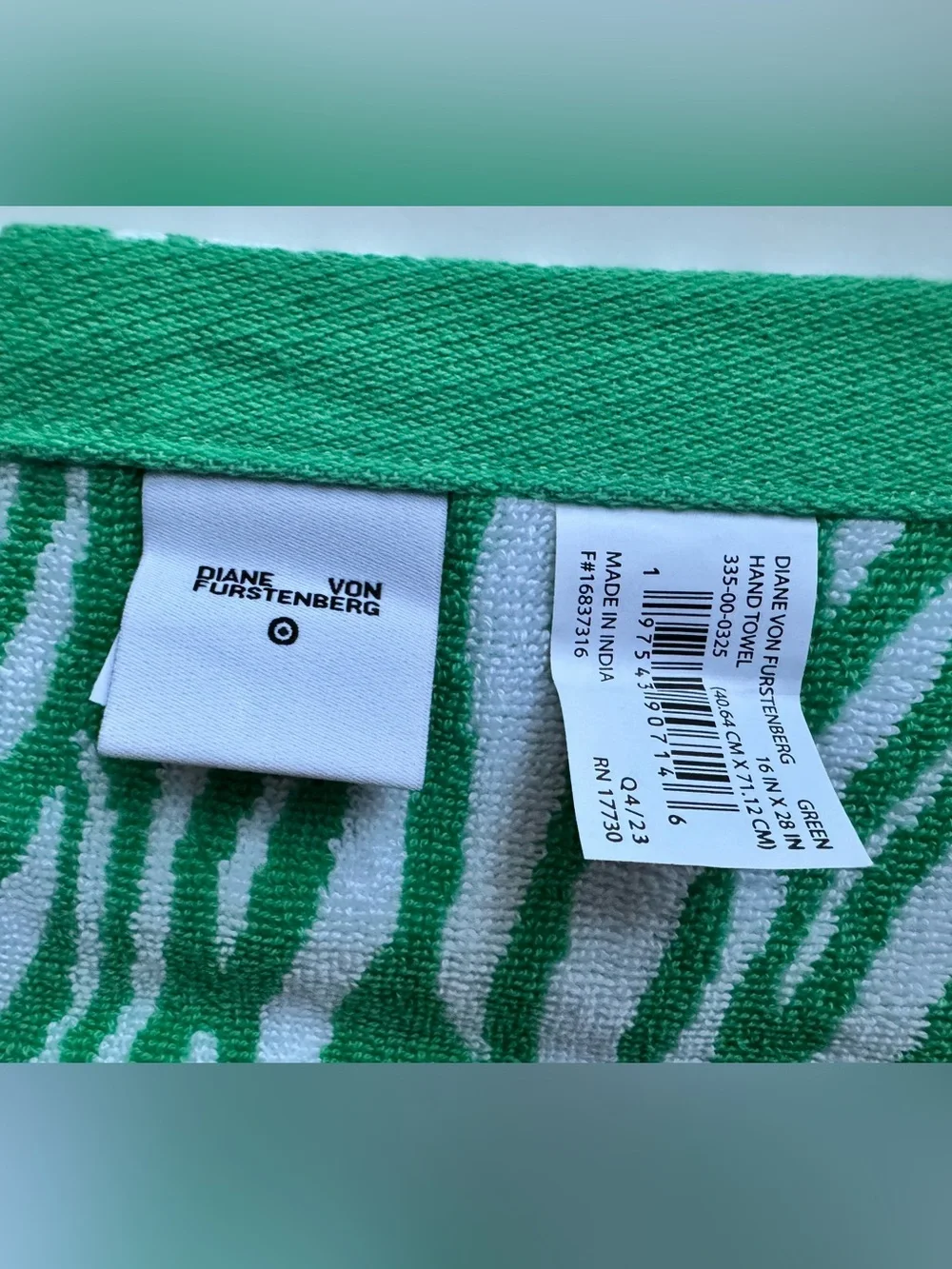 Diane Von Furstenberg Target Sea Twig Complete Bath/Hand Towel & Washcloth Set